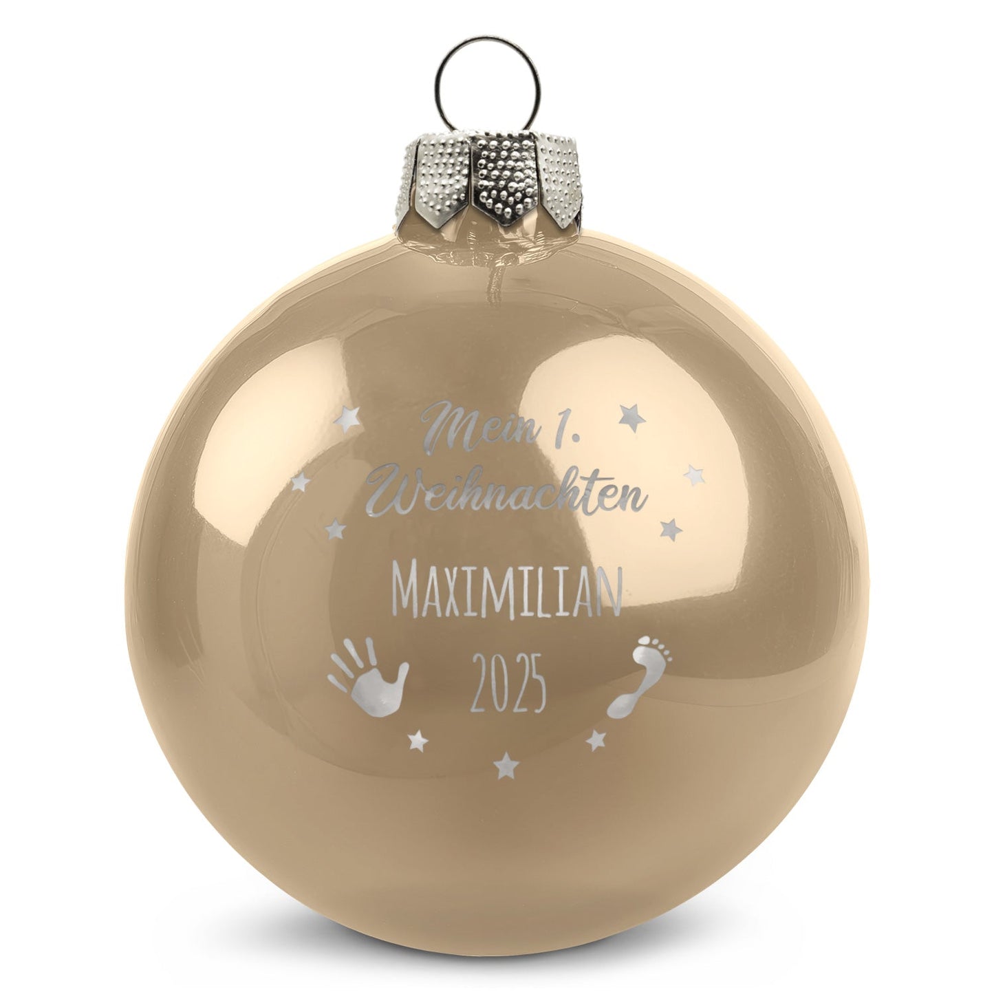 Gravierte Weihnachtskugel - Mein erstes Weihnachten