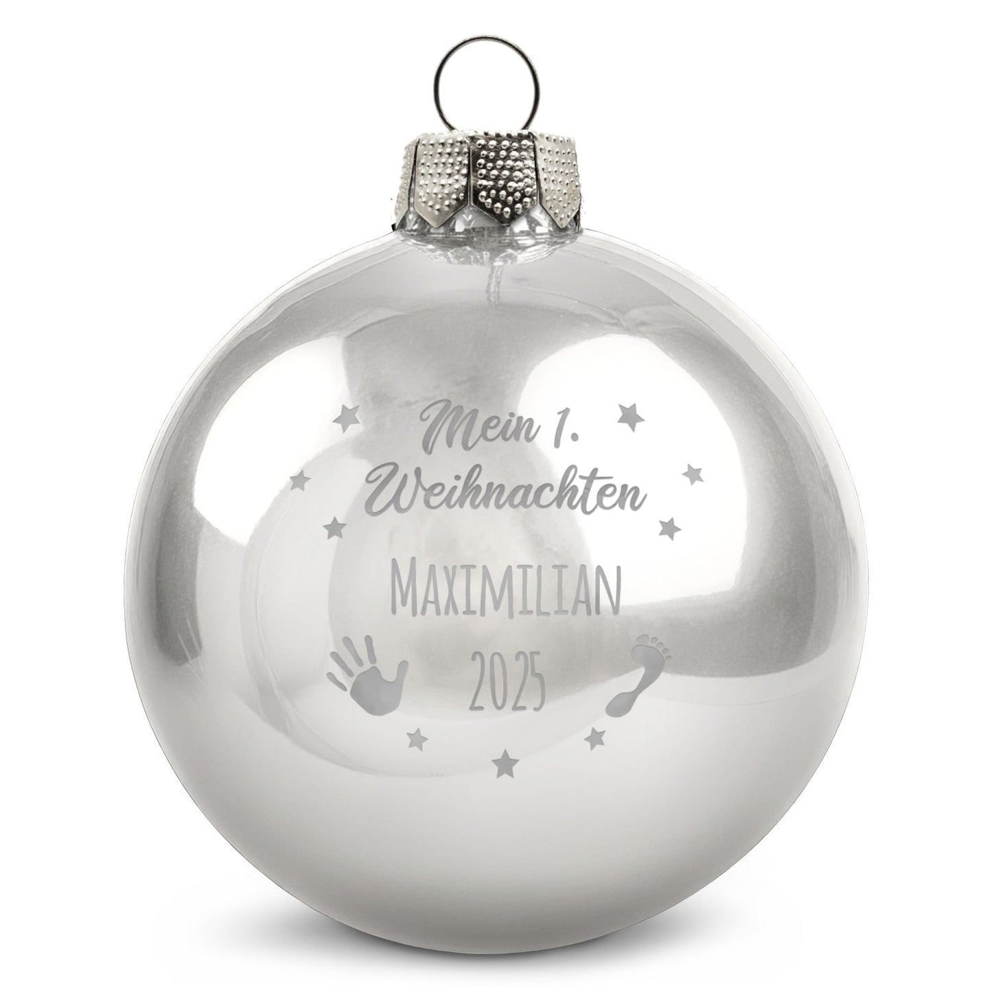 Gravierte Weihnachtskugel - Mein erstes Weihnachten