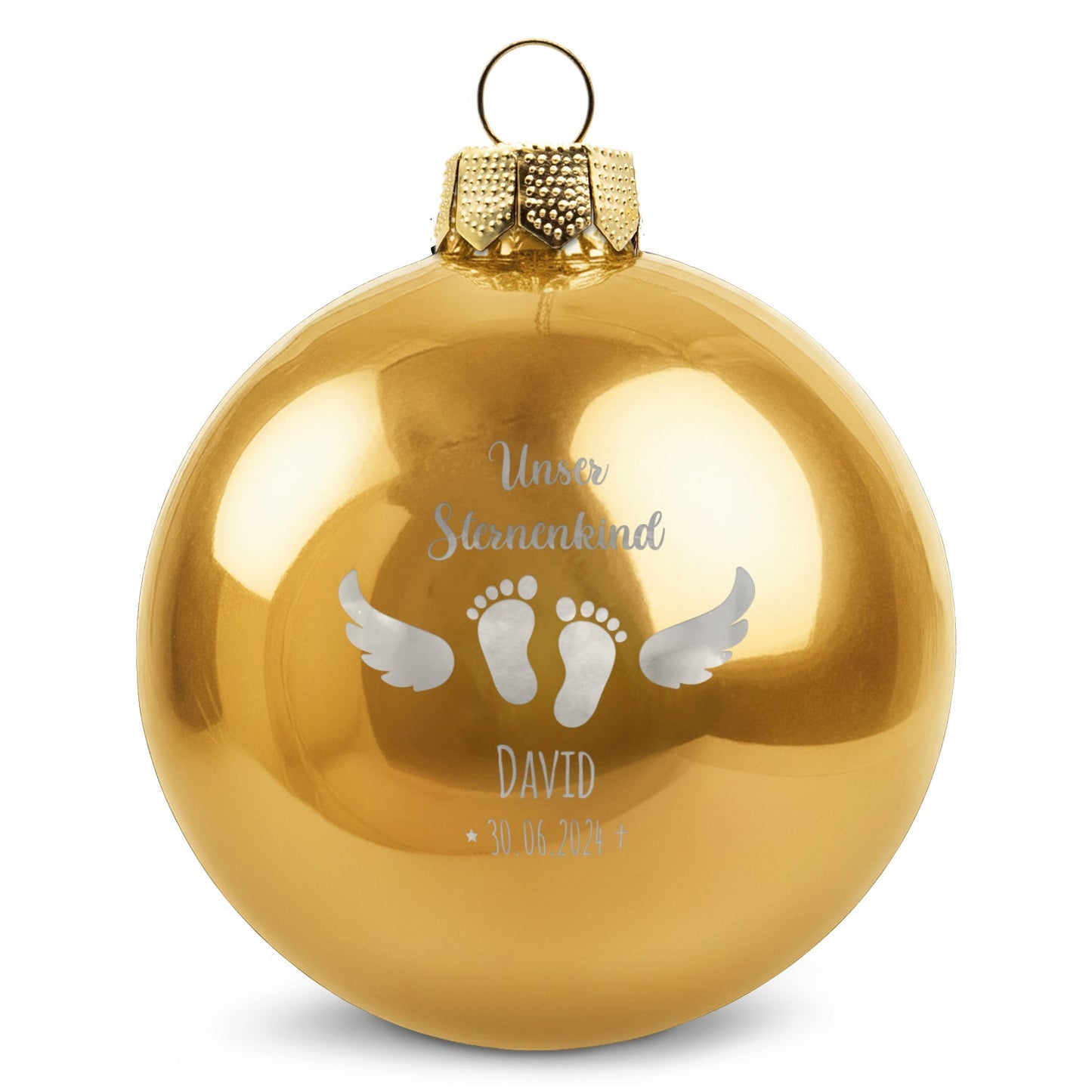 Gravierte Weihnachtskugel - Sternenkind
