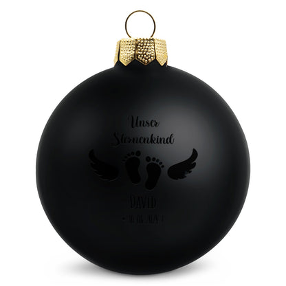 Gravierte Weihnachtskugel - Sternenkind