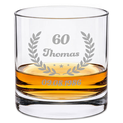 Leonardo Whiskyglas mit Gravur "Geburtstagskranz"