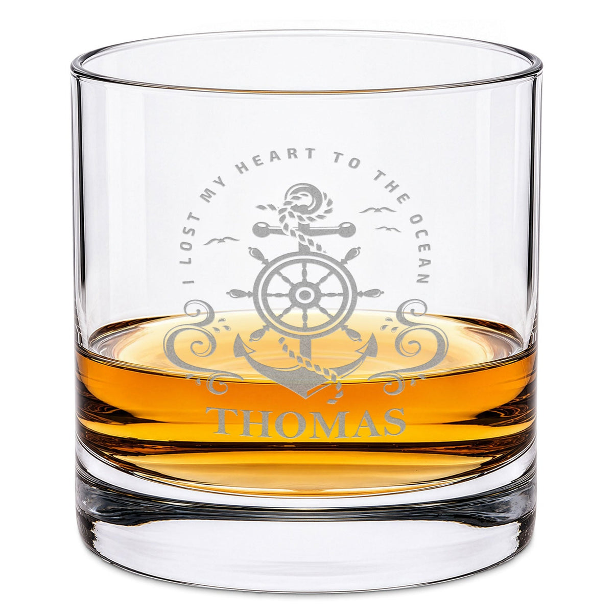 Leonardo Whiskyglas mit Gravur "Heart to the ocean"