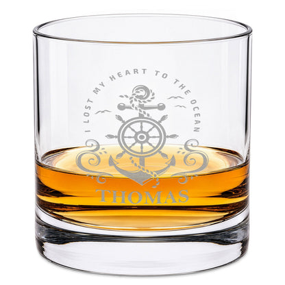 Leonardo Whiskyglas mit Gravur "Heart to the ocean"