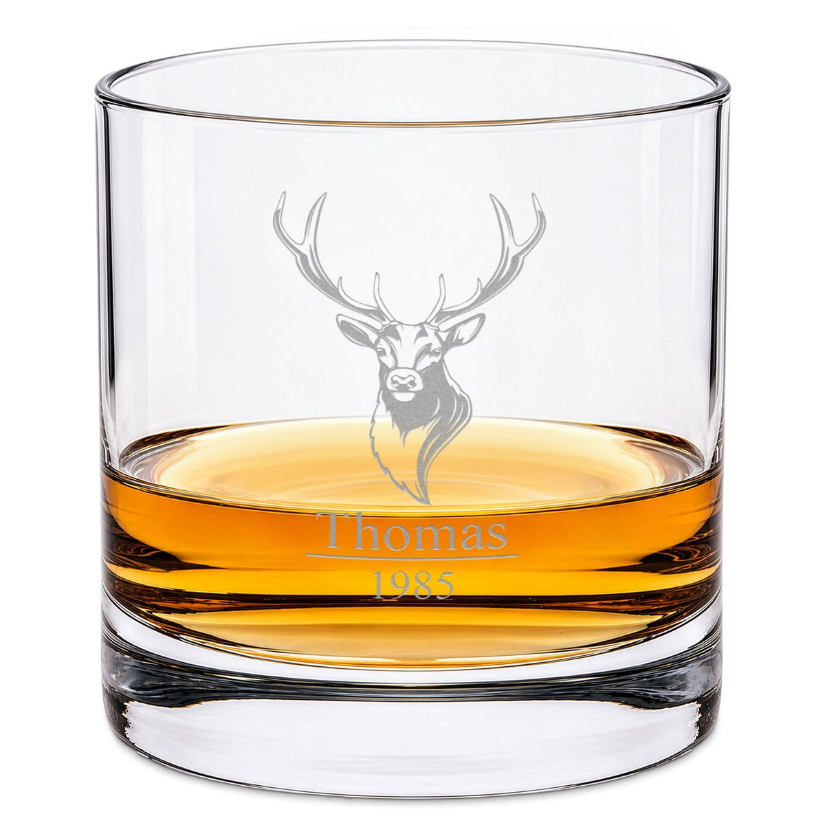 Leonardo Whiskyglas mit Gravur "Hirschkopf"