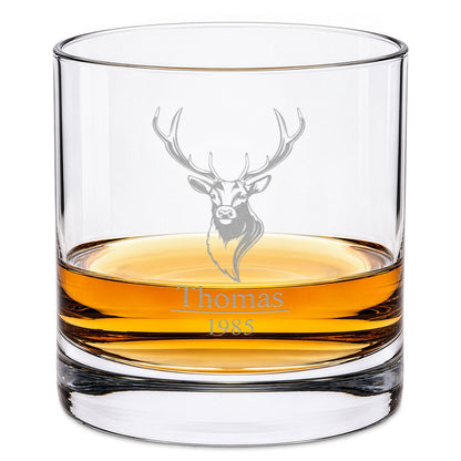 Leonardo Whiskyglas mit Gravur "Hirschkopf"