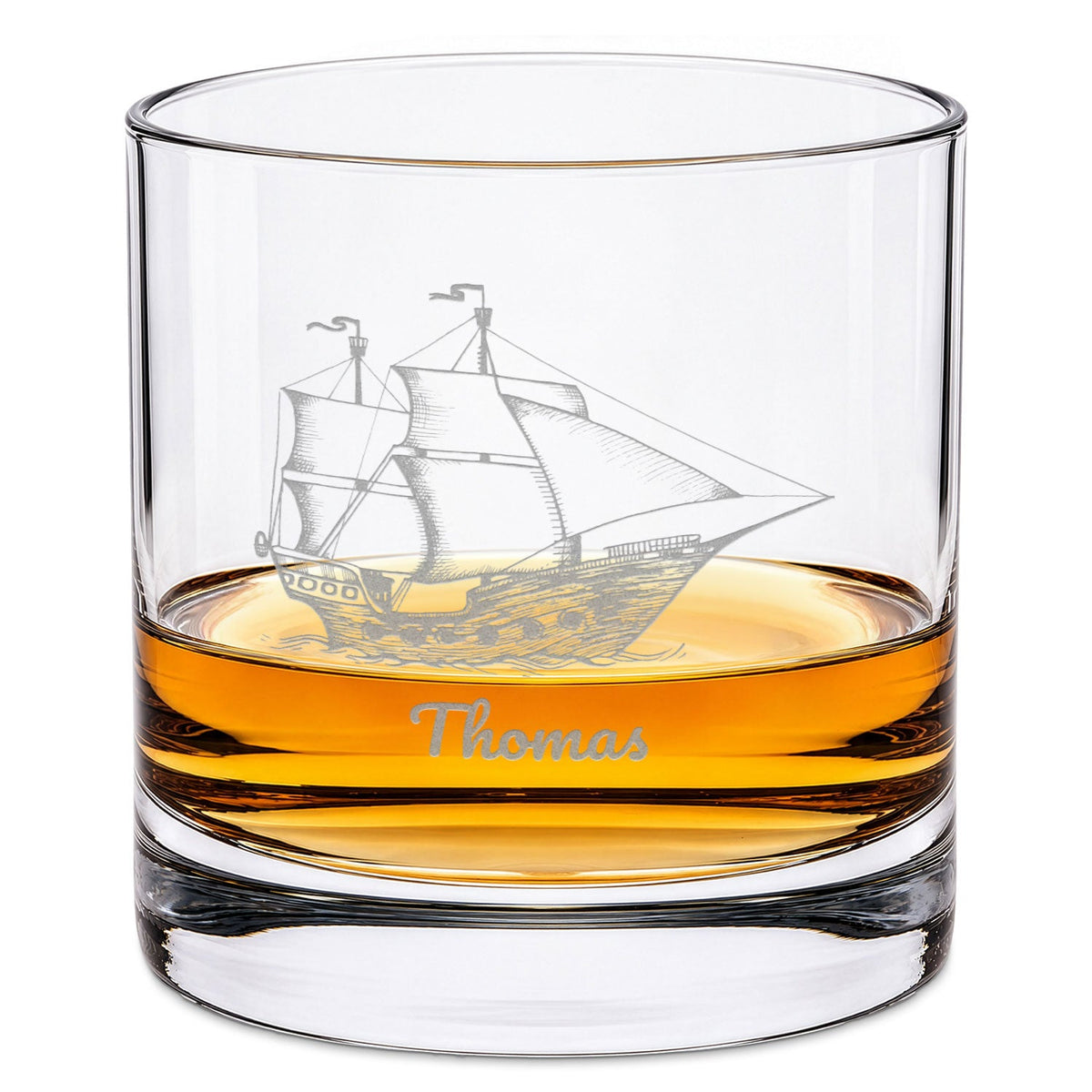 Leonardo Whiskyglas mit Gravur "Segelboot"