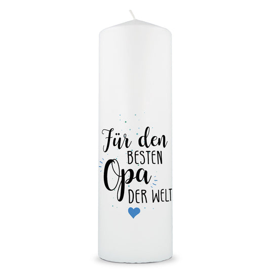 Große Kerze "Für die beste Oma / den besten Opa der Welt"