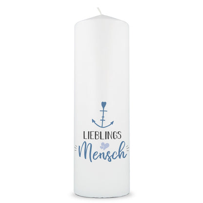 Große Kerze "Lieblingsmensch Anker"