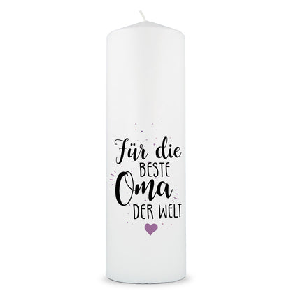 Große Kerze "Für die beste Oma / den besten Opa der Welt"