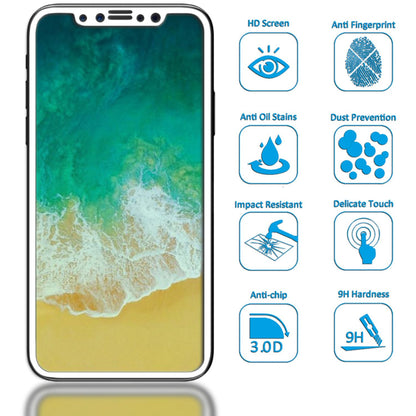 NALIA Schutzglas kompatibel mit iPhone 11 Pro / iPhone X XS, 5D Full-Cover Displayschutz 9H gehärtete Glas-Schutzfolie Bildschirm-Abdeckung, Schutz-Film Screen Protector Tempered Glass