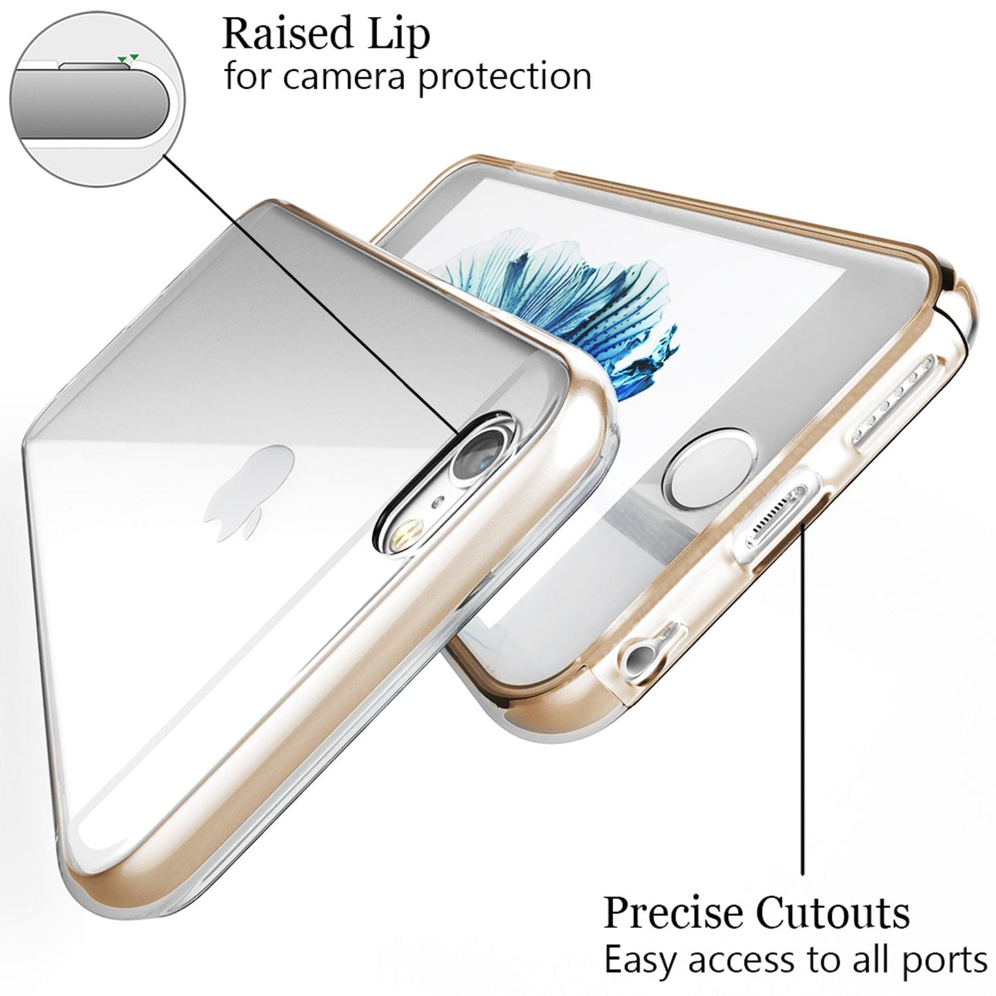 NALIA 360° Hülle für iPhone 6 / 6s – Vorne & Hinten Schutz – 360GUARD (Full-Body Case) – Marke aus Berlin