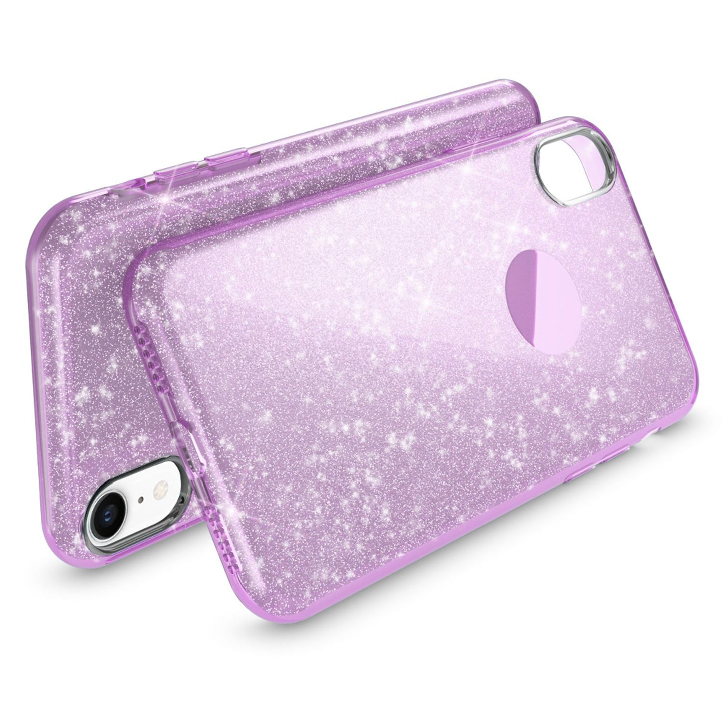 NALIA Glitzerhülle für iPhone XR – Funkelnder Glitzer-Look & Grip – SHINEPOP (Silikon Case) – Marke aus Berlin