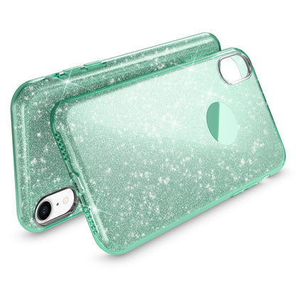 NALIA Glitzerhülle für iPhone XR – Funkelnder Glitzer-Look & Grip – SHINEPOP (Silikon Case) – Marke aus Berlin