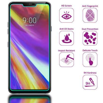 NALIA (2-Pack) Schutzglas kompatibel mit LG G7 ThinQ, 9H Cover Display Schutz Glas-Folie, Dünne Handy Schutzfolie Bildschirm-Abdeckung, Schutz-Film Screen Protector Tempered Glass - Transparent