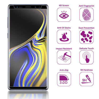 NALIA Sicht-Schutzglas kompatibel mit Samsung Galaxy Note 9, Anti Spy Blick-Schutz Glas Privacy Filter Full-Cover 9H Displayschutz-Folie, Phone Screen Protector Volle Bildschirm Display-Abdeckung
