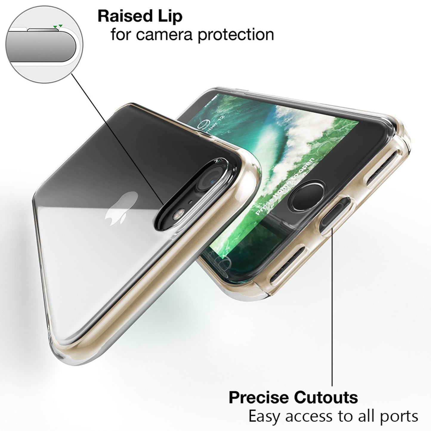 NALIA 360° Hülle für iPhone 7 / 8 / SE 2020 / SE 2022 – Vorne & Hinten Schutz – 360GUARD (Full-Body Case) – Marke aus Berlin