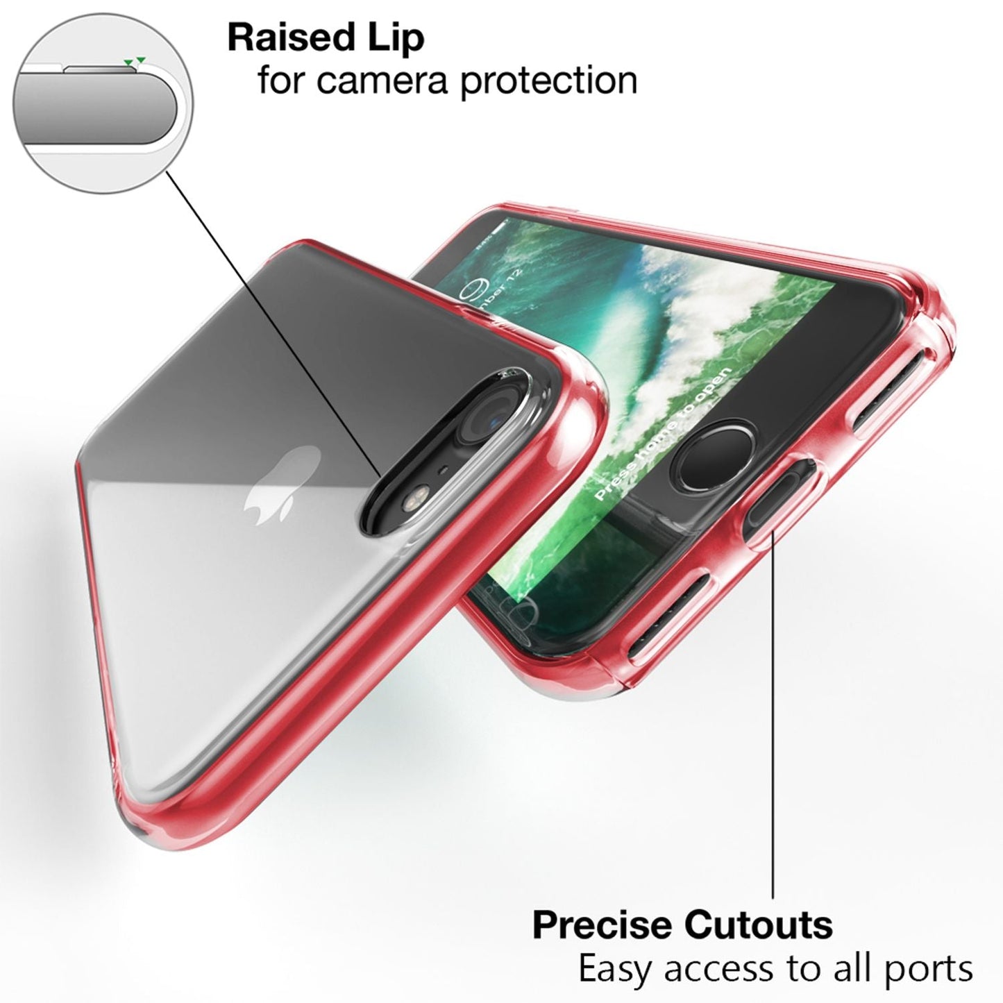 NALIA 360° Hülle für iPhone 7 / 8 / SE 2020 / SE 2022 – Vorne & Hinten Schutz – 360GUARD (Full-Body Case) – Marke aus Berlin