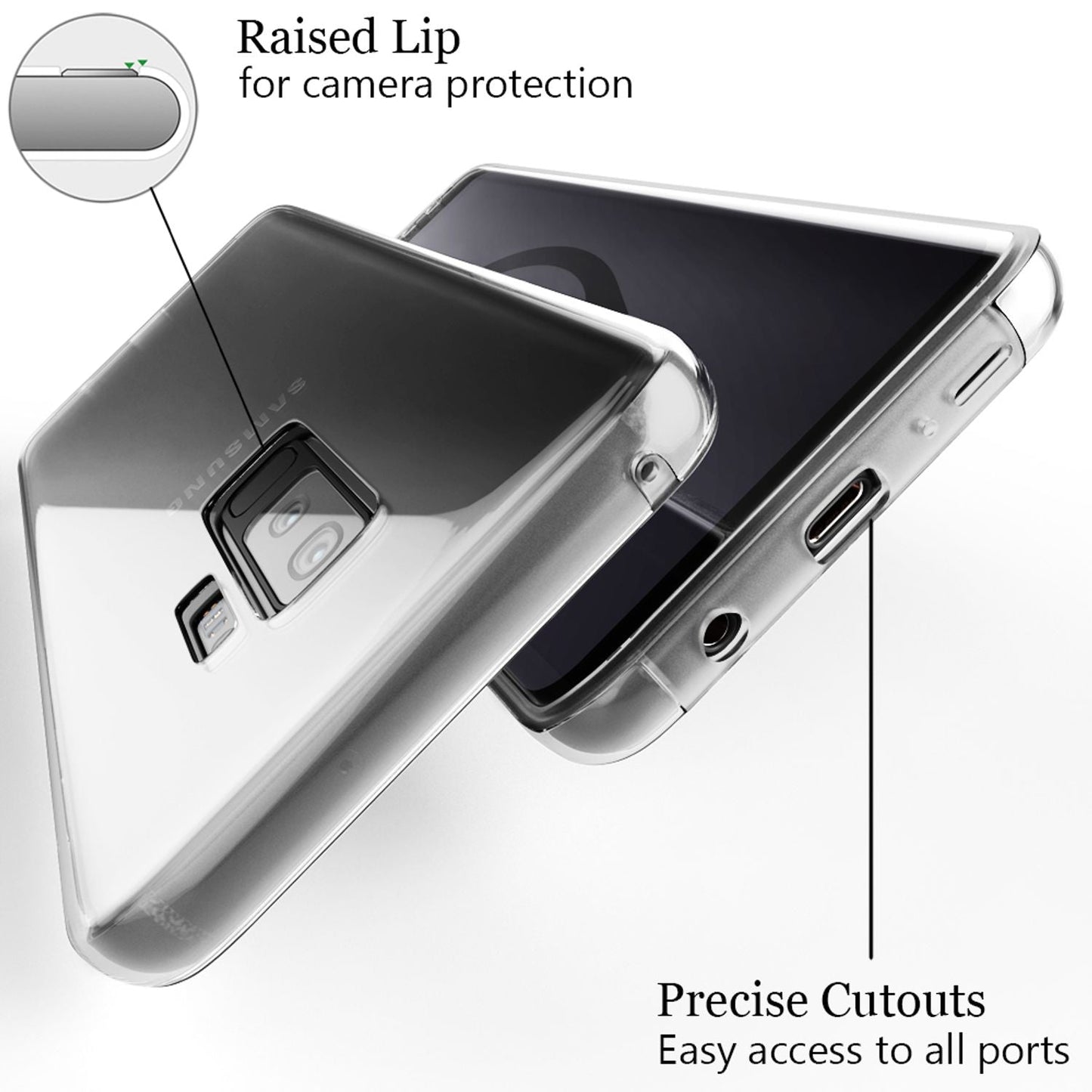 NALIA 360° Hülle für Samsung Galaxy S9 Plus – Vorne & Hinten Schutz – 360GUARD (Full-Body Case) – Marke aus Berlin
