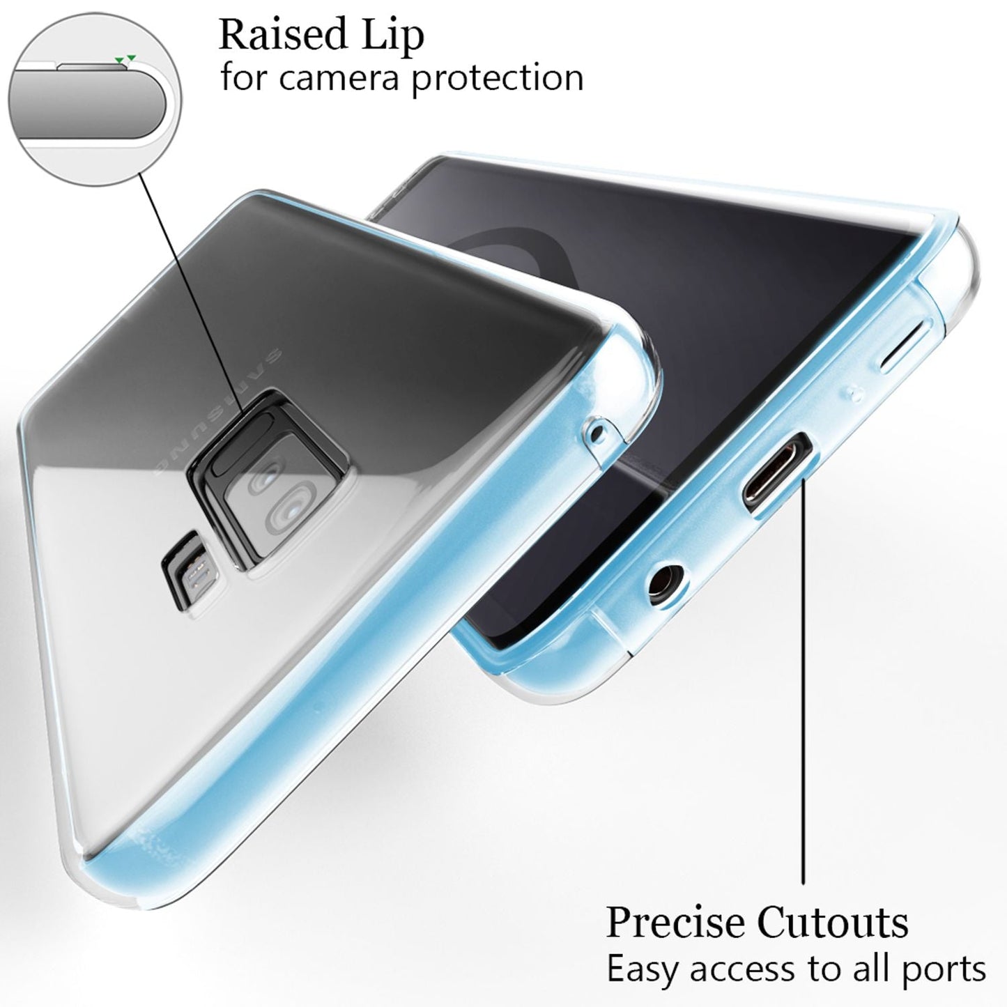 NALIA 360° Hülle für Samsung Galaxy S9 Plus – Vorne & Hinten Schutz – 360GUARD (Full-Body Case) – Marke aus Berlin
