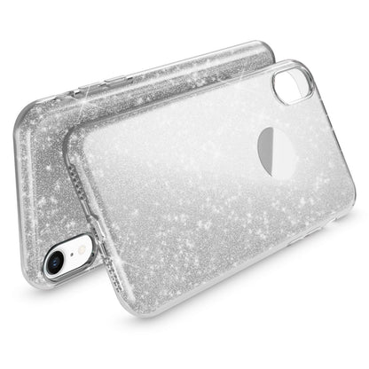NALIA Glitzerhülle für iPhone XR – Funkelnder Glitzer-Look & Grip – SHINEPOP (Silikon Case) – Marke aus Berlin