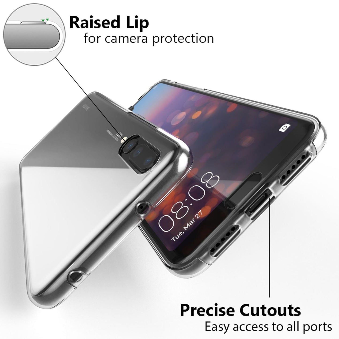 NALIA 360° Hülle für Huawei P20 Pro – Vorne & Hinten Schutz – 360GUARD (Full-Body Case) – Marke aus Berlin