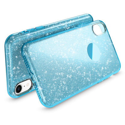 NALIA Glitzerhülle für iPhone XR – Funkelnder Glitzer-Look & Grip – SHINEPOP (Silikon Case) – Marke aus Berlin