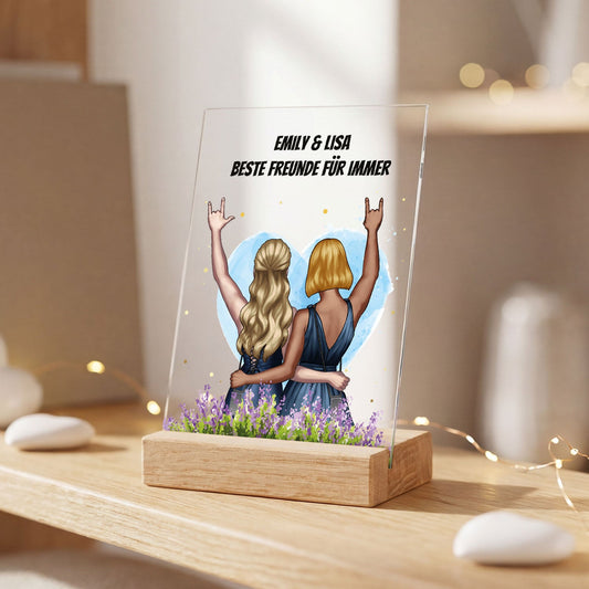 Acrylglas mit Konfiguration - Beste Freundin