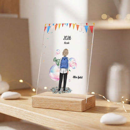 Acrylglas mit Konfiguration - Einschulung