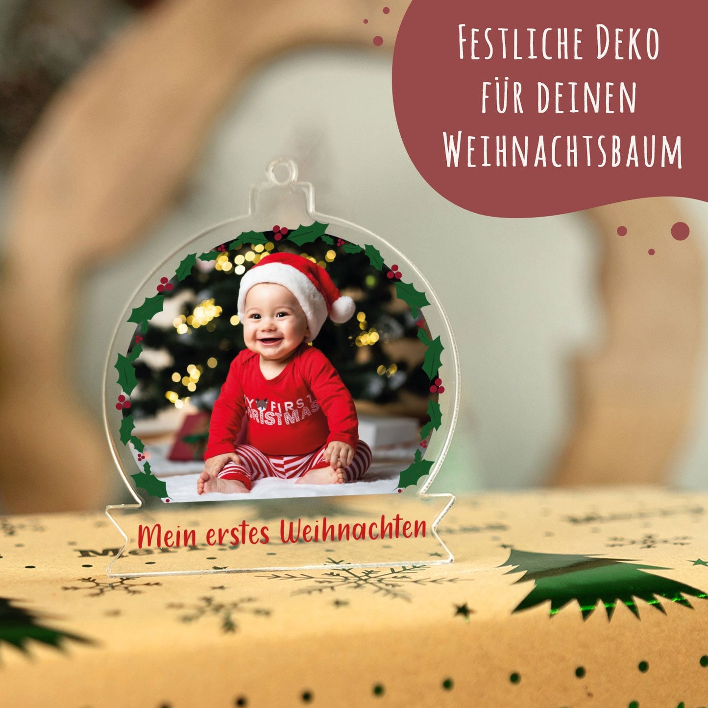 Christbaumschmuck aus Acryl - Foto - Weihnachtsanhänger