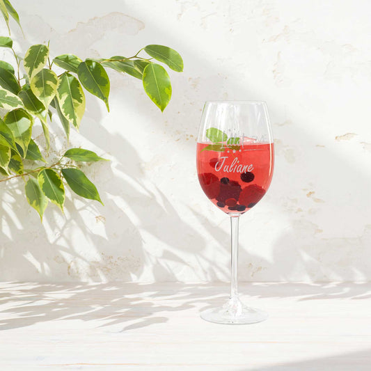 Leonardo Weinglas mit Gravur - "It's Lillet Time V2" mit Wunschname