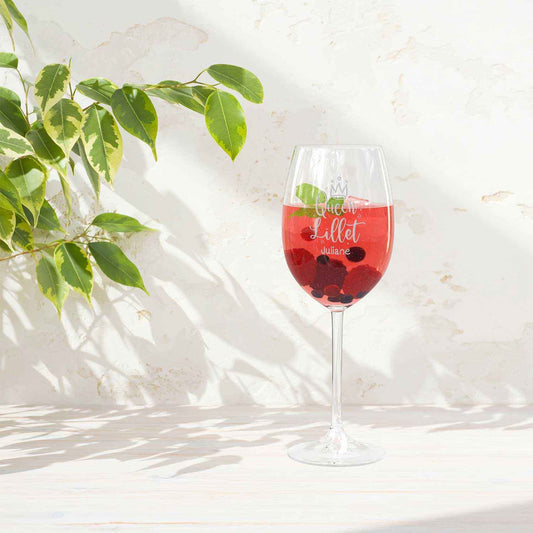 Leonardo Weinglas mit Gravur - "Queen Lillet" mit Wunschname