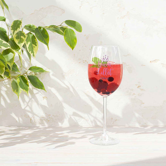 Leonardo Weinglas mit UV-Druck - "Queen Lillet" mit Wunschname