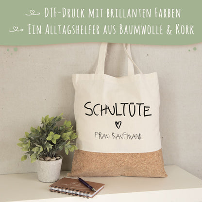 Einkaufstasche Kork - Schultüte