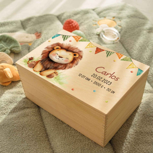 Erinnerungskiste für Kinder mit UV-Druck - Partytiere