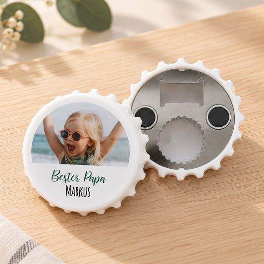 Flaschenöffner mit UV Druck - Foto Motiv - Personalisiert mit eigenem Bild und Text