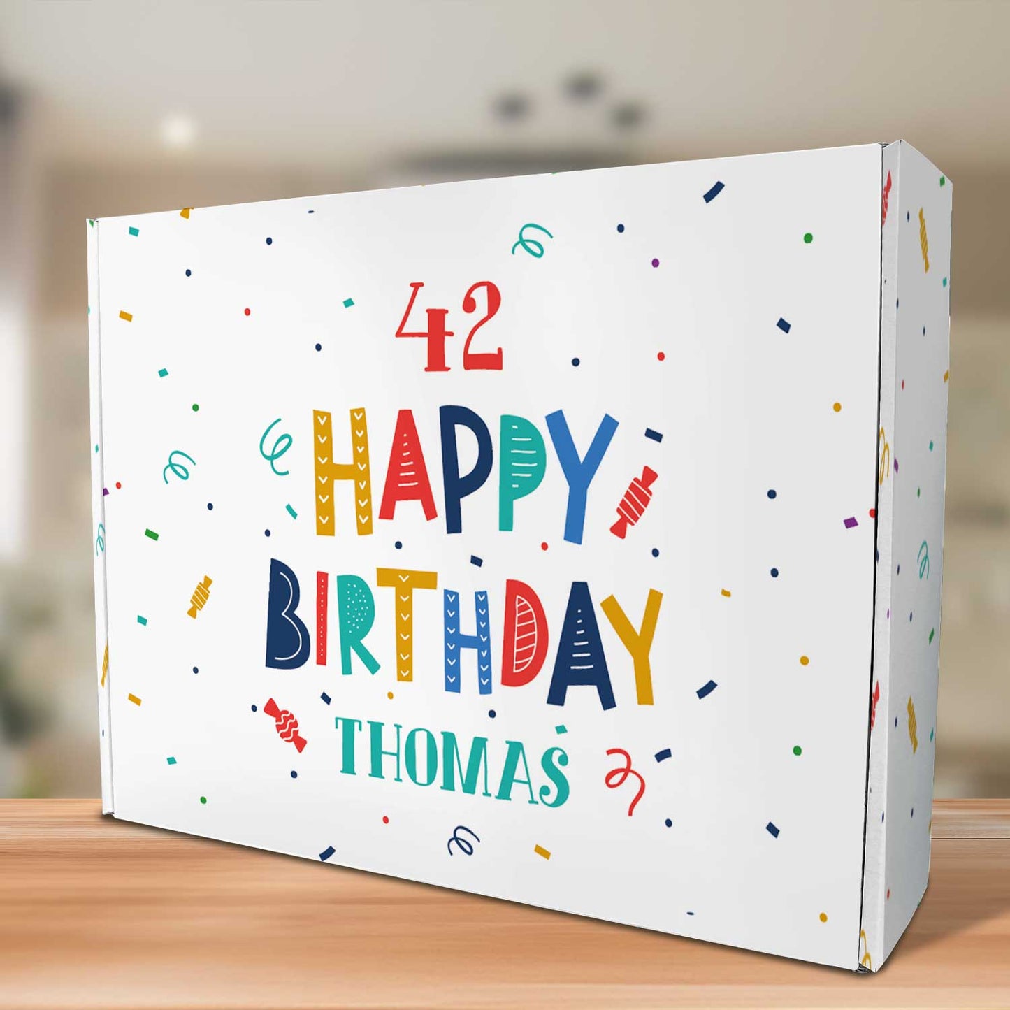 Personalisierte DIY Geschenkbox - Konfetti mit Wunschtext