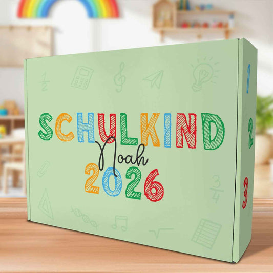 Personalisierte Geschenkbox - Schulkind Kreide - Einschulung