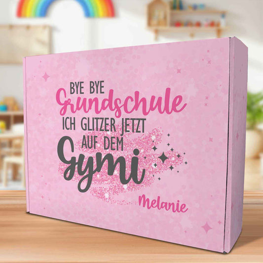 Personalisierte Geschenkbox - Bye Bye Grundschule - Einschulung