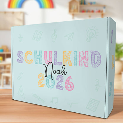 Personalisierte Geschenkbox - Schulkind Kreide - Einschulung
