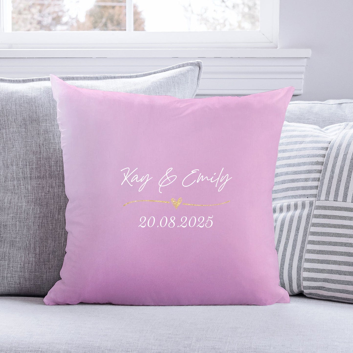 Personalisiertes Kissen mit Motiv - Wedding Love