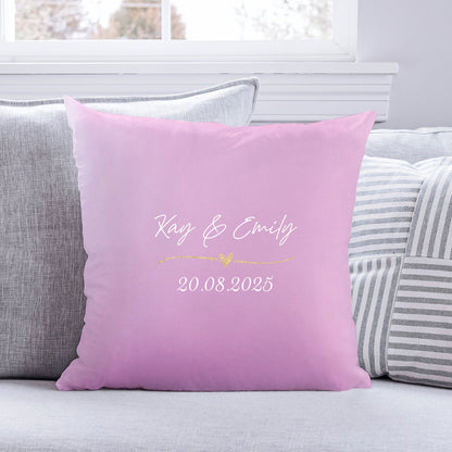 Personalisiertes Kissen mit Motiv - Wedding Love