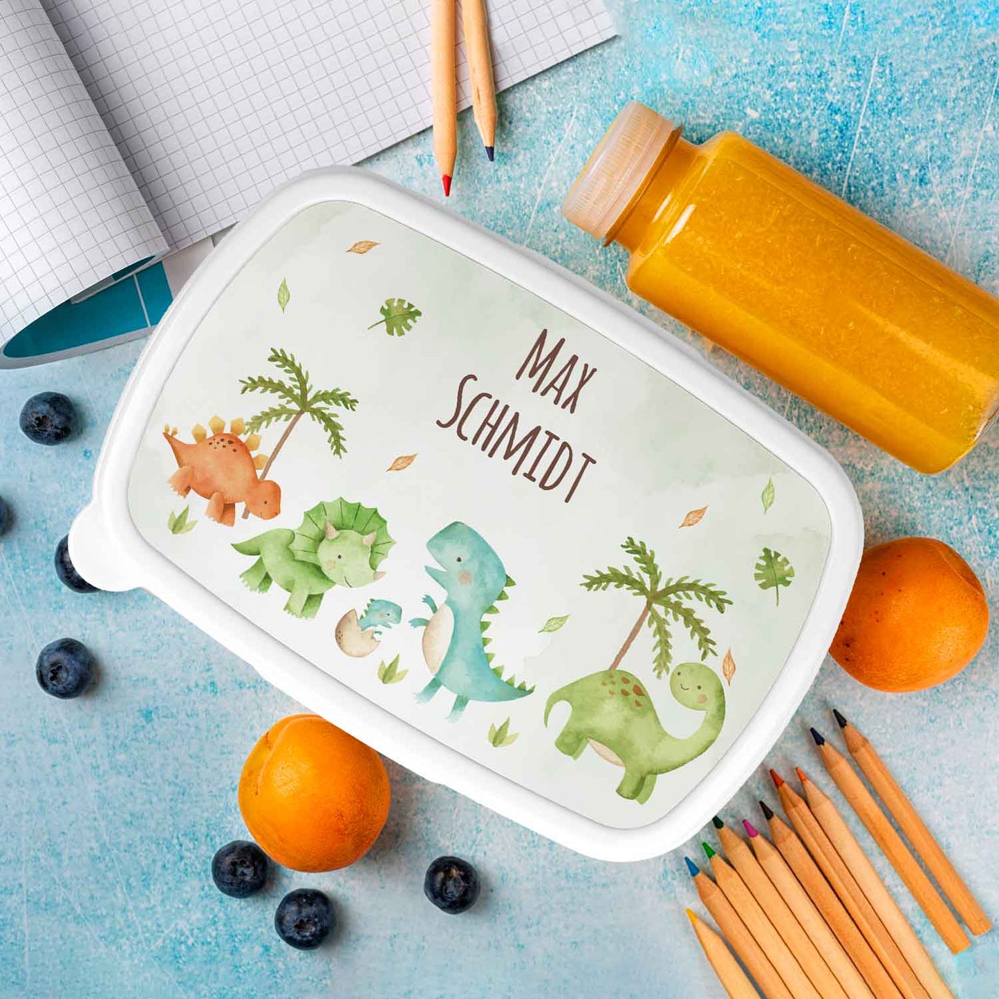 Bedruckte Lunchbox für Kinder - Dinos