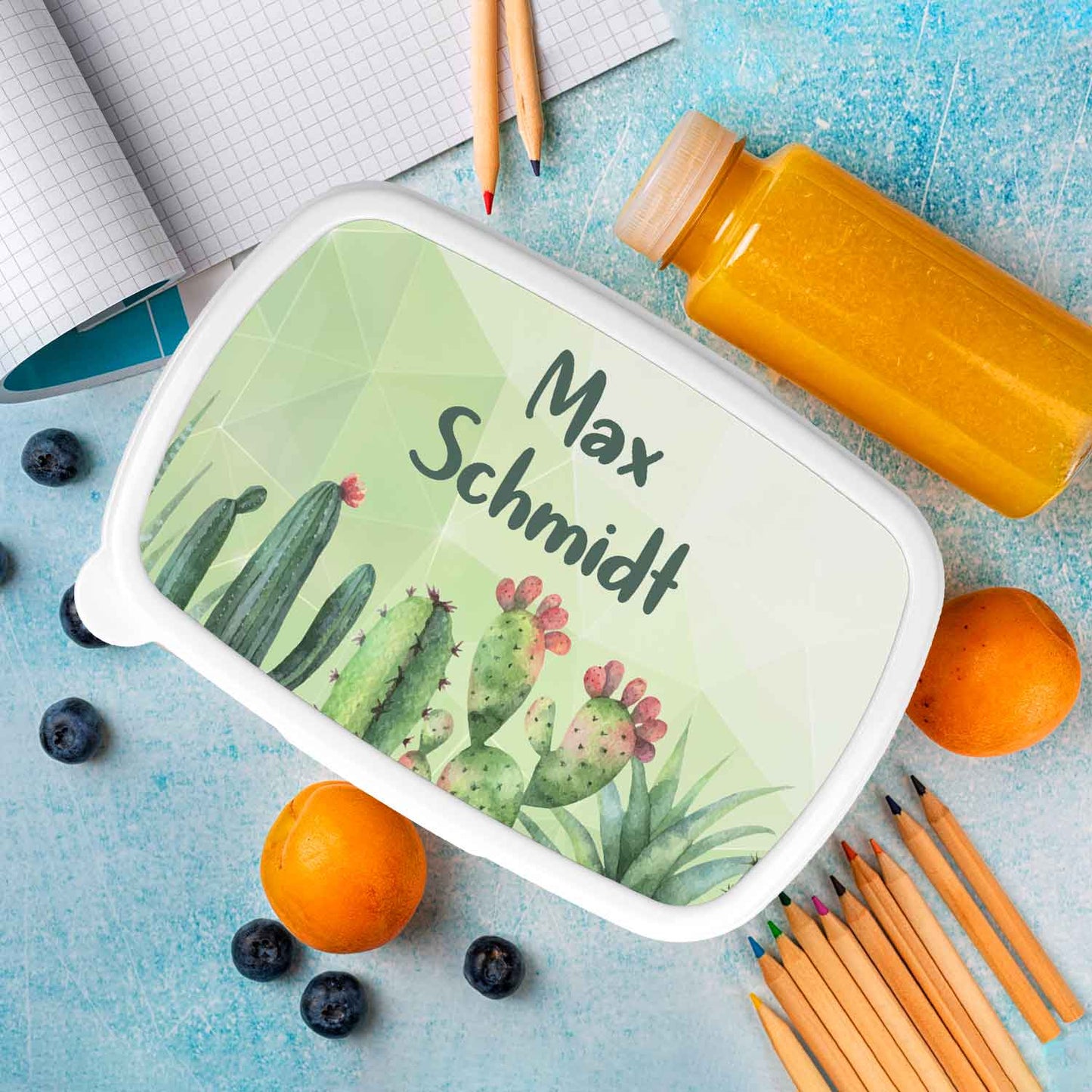 Bedruckte Lunchbox für Kinder - Kaktus