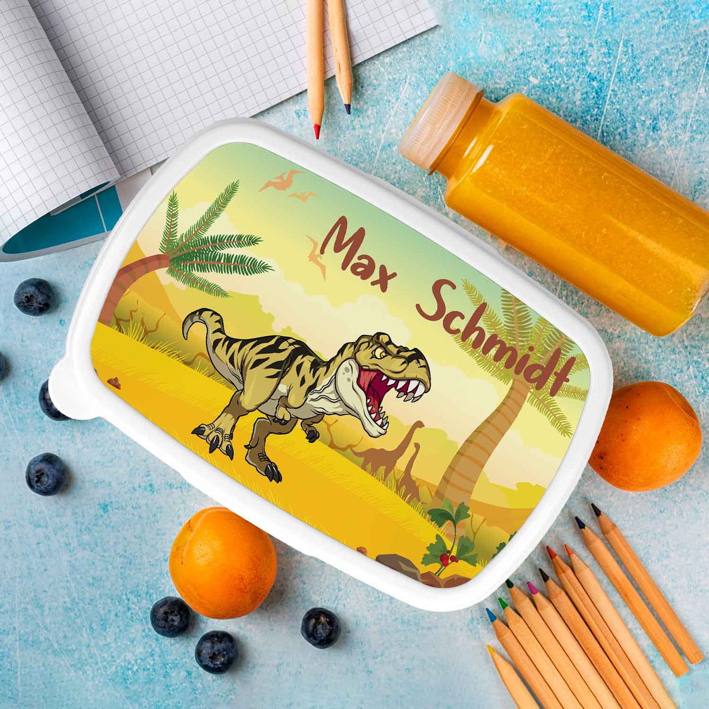 Bedruckte Lunchbox für Kinder - T-Rex