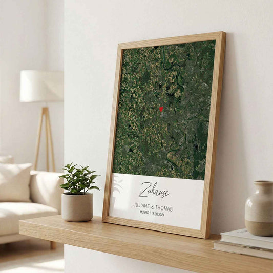 Personalisiertes Poster - Zuhause - Personalisiertes Geschenk