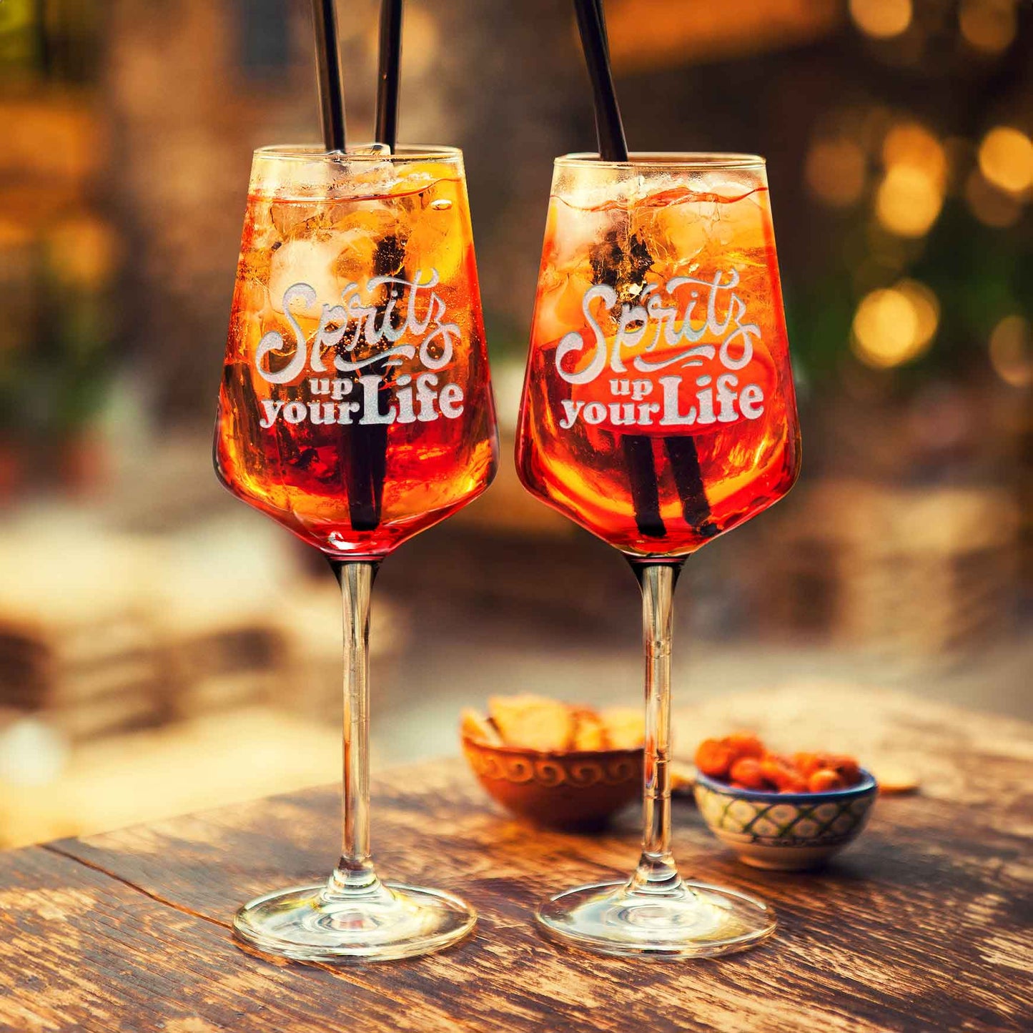 Leonardo Weinglas mit Gravur - "Spritz up your Life"