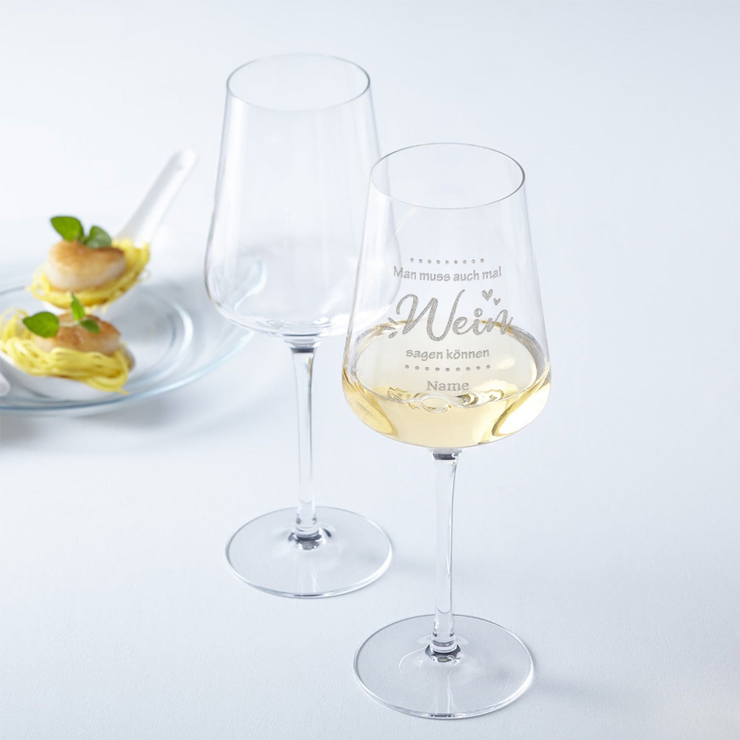 Leonardo Weinglas mit Gravur "Man muss auch mal Wein sagen"