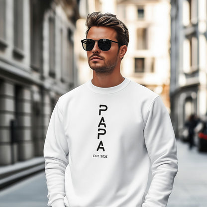 Personalisiertes Sweatshirt für Herren - PAPA EST. Space