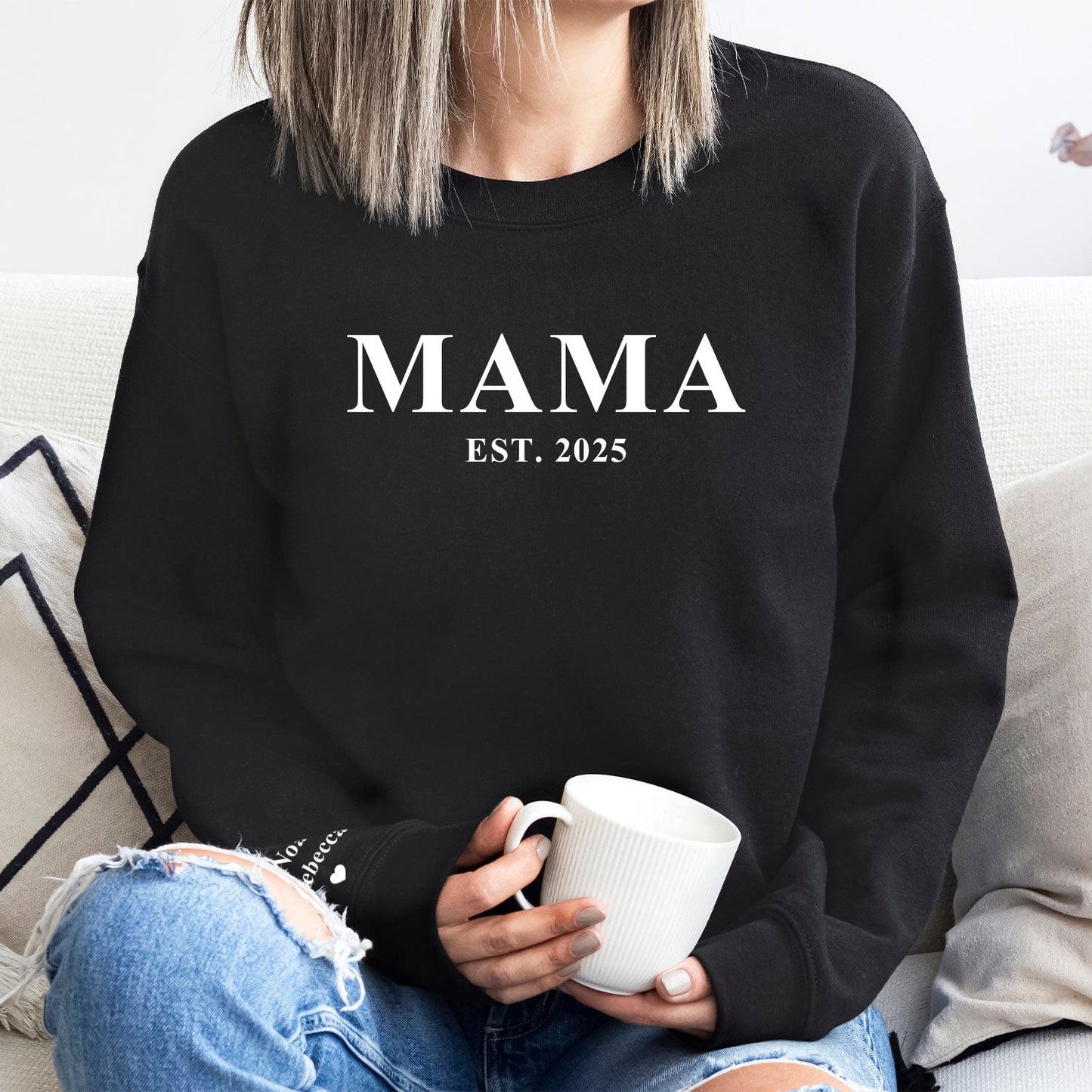 Personalisiertes Sweatshirt - Schriftzug