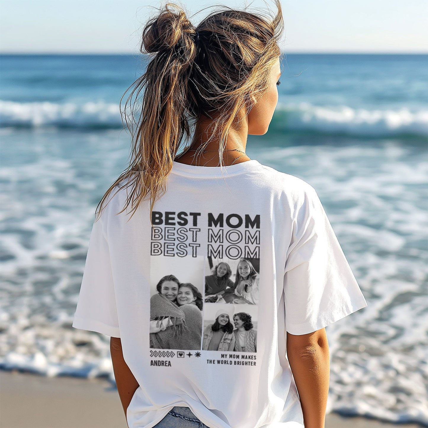 Personalisiertes Oversized T-Shirt - Mom